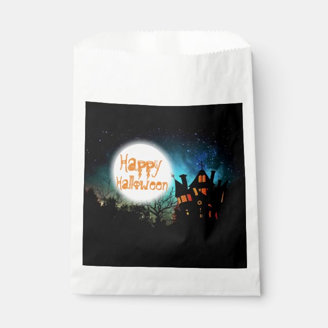 Bolsa De Papel La encantadora casa de Halloween (Anverso)