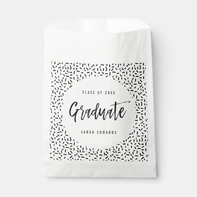 Bolsa De Papel La fiesta de graduación, orgullosamente cepillada, (Anverso)