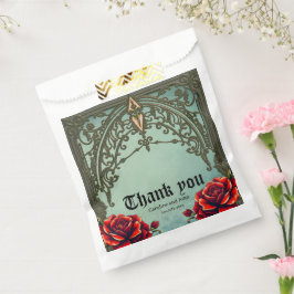 Bolsa De Papel La flor roja, la flor de afecto.