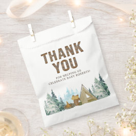 Bolsa De Papel La Madera Rusa Un Pequeño Camper Baby Shower