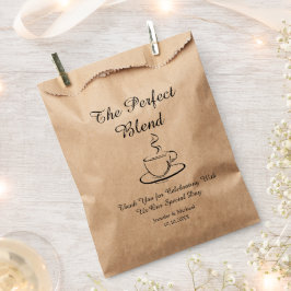 Bolsa De Papel la mezcla perfecta, boda gracias café