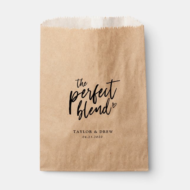 Bolsa De Papel La mezcla perfecta - Bolsa favorita para el café (Anverso)