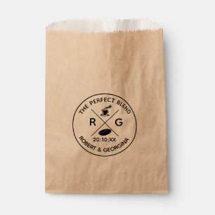 Bolsa De Papel La Mezcla Perfecta Café Papel Kraft Boda