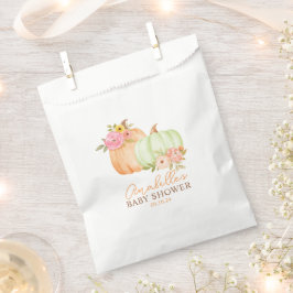Bolsa De Papel La pequeña calabaza cae Baby Shower personalizada