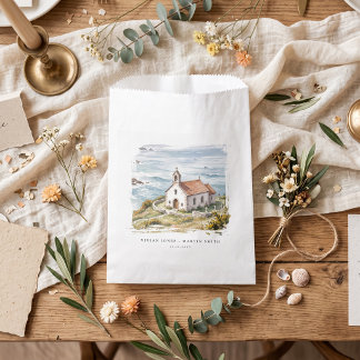 Bolsa De Papel La pequeña capilla junto al mar Boda