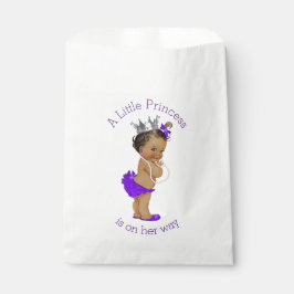 Bolsa De Papel La pequeña princesa étnica Baby Shower Purple