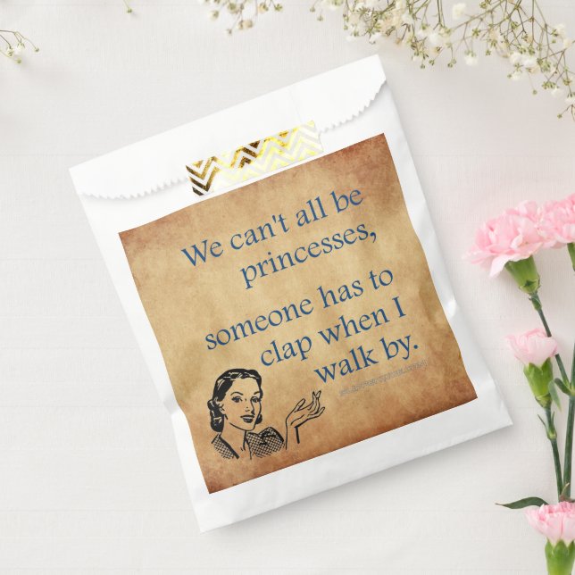 Bolsa De Papel La princesa de SlipperyJoe aplaude caminar diverti (Sellado)