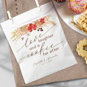 Bolsa De Papel La risa de amor y una cookie para el Boda del Boho