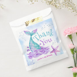 Bolsa De Papel La sirena 5 cumpleaños se hunde en cinco