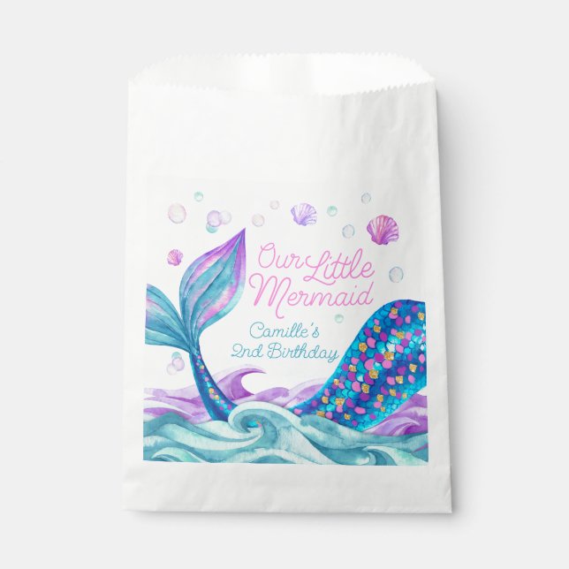 Bolsa De Papel La sirena bajo el Fiesta del mar (Anverso)