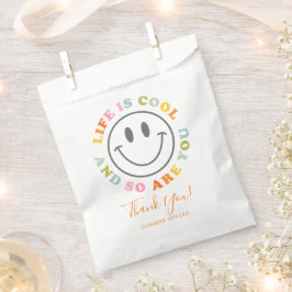 Bolsa De Papel La vida es Guay feliz sonriente Emoji facial