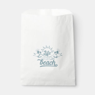 Bolsa De Papel La vida es mejor en la playa