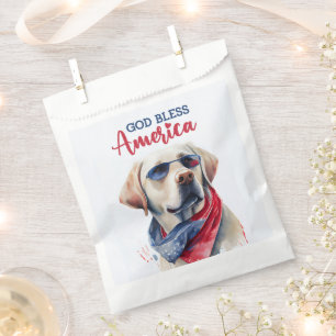 Bolsa De Papel Laboratorio de Perros Patrióticos