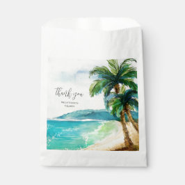 Bolsa De Papel Laguna Tropical Beach | Boda del Paraíso de Palma
