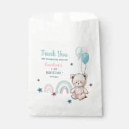 Bolsa De Papel Las Bolsas de Favor de Cumpleaños tienen un oso de