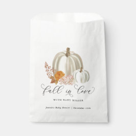 Bolsa De Papel Las calabazas blancas se enamoran de Baby Shower p
