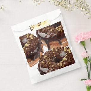 Bolsa De Papel Las donas de chocolate son deliciosas.