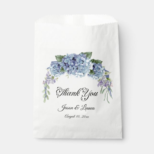 Bolsa De Papel Las Flores Olvidantes De Las Flores De Agua Elegan (Anverso)