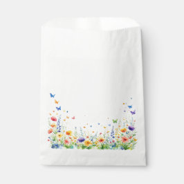 Bolsa De Papel Las mariposas del jardín floral de primavera favor