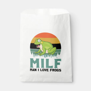 Bolsa De Papel Las ranas de amor favorecen a las banderas