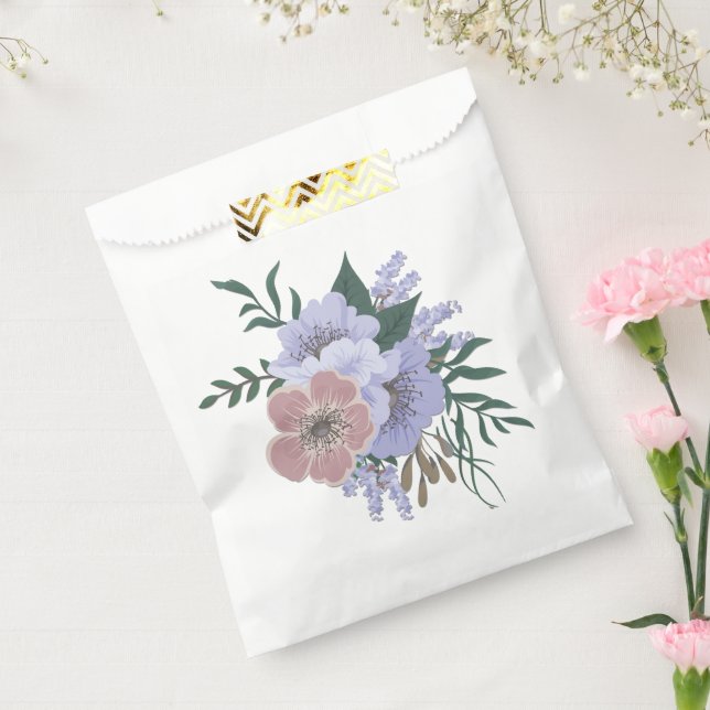 Bolsa De Papel Lavanda encantadora en Bouquet (Sellado)