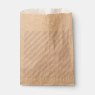 Bolsa De Papel Lavanda y patrón diagonal blanco a rayas