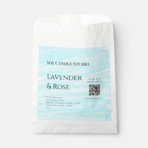 Bolsa De Papel Lavender rosa soja negocios de velas añadir código