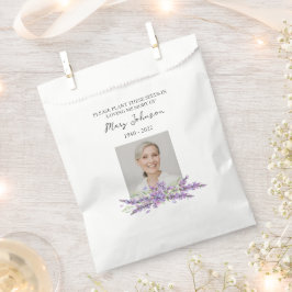 Bolsa De Papel Lavender Seed Packet Memorial Funeral