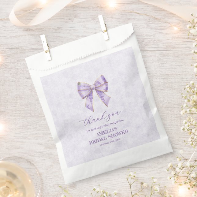 Bolsa De Papel Lavender Wisteria Ribbon – Japanese-Inspired (Cortado)