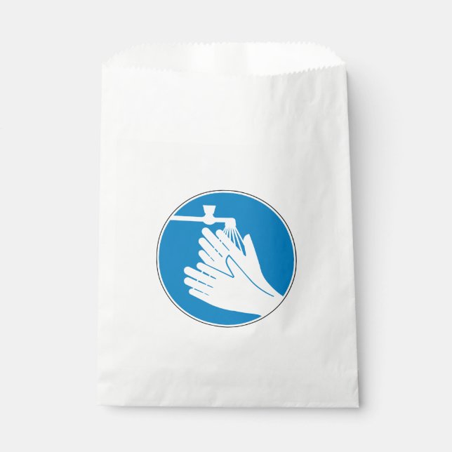 Bolsa De Papel Lávese las manos (Salud y Seguridad) (Higiene) (Anverso)