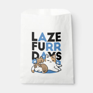 Bolsa De Papel Laze Furr Days - Diseño de gatos perezosos