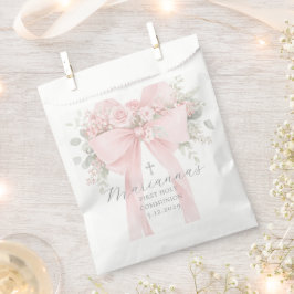 Bolsa De Papel Lazo floral Primera Comunión Elegante