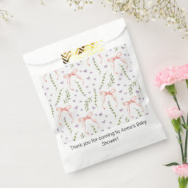 Bolsa De Papel Lazos Rosas