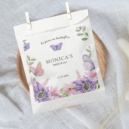 Bolsa De Papel Le da mariposas Bridal Shower Elegant