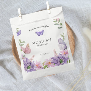 Bolsa De Papel Le da mariposas Bridal Shower Elegant