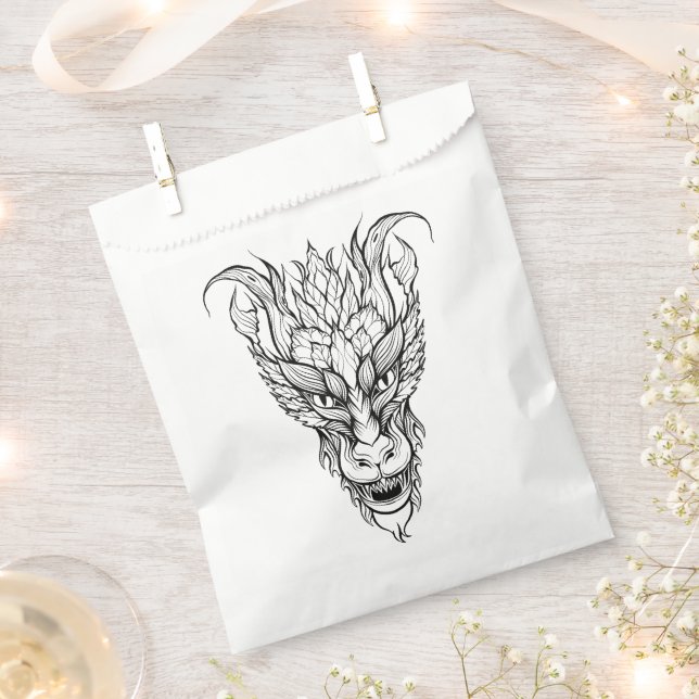 Bolsa De Papel Leaf Dragon (Cortado)