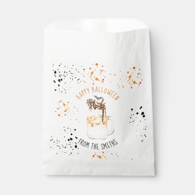 Bolsa De Papel Leche Lástima Extrema De Halloween Trick O Trete (Anverso)