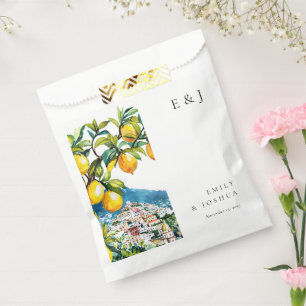 Bolsa De Papel Lemon Citrus Amalfi Coast Boda italiano