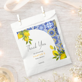 Bolsa De Papel Lemon Mediterranean Boho Arch Baby Shower