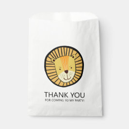 Bolsa De Papel León de la Selva Gracias Niños Cumpleaños