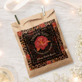 Bolsa De Papel Leopard Floral Bridal Shower