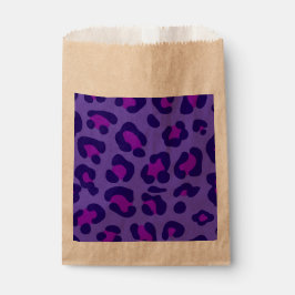 Bolsa De Papel "Leopardo púrpura eléctrico"