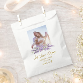 Bolsa De Papel Let Love Grow l Lavender Seeds Photo Wedding 