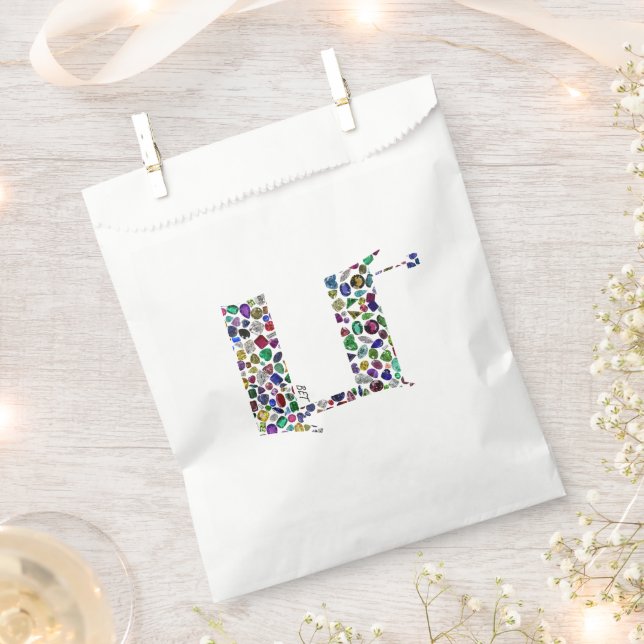 Bolsa De Papel Letra hebrea BET (Cortado)