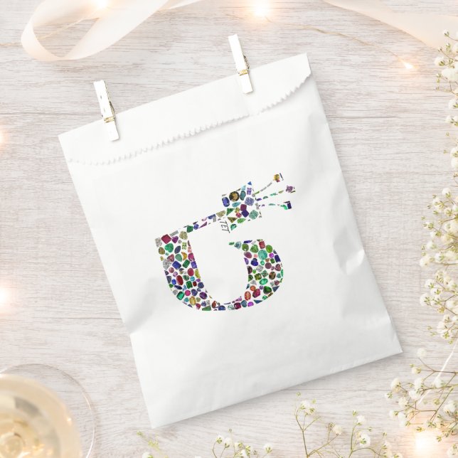 Bolsa De Papel Letra hebrea 'TET' (Cortado)