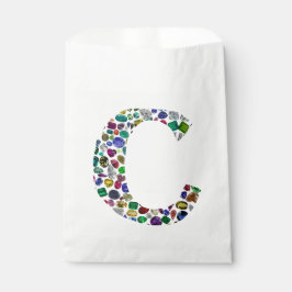 Bolsa De Papel Letra monográfica inicial C moda