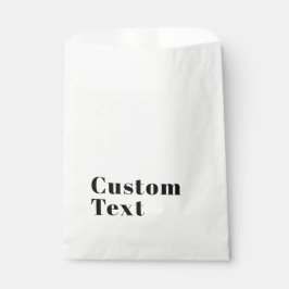 Bolsa De Papel Letra retro moderna y elegante | Negro editable