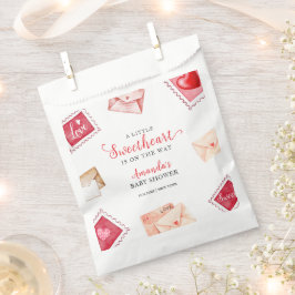 Bolsa De Papel Letra Stamp SValentine Baby Shower