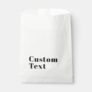 Bolsa De Papel Letras modernas retro con estilo Negro editable