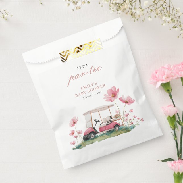 Bolsa De Papel Let's Par-tee Golf Baby Shower (Sellado)